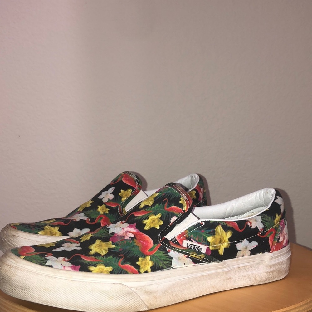Vans with flowers